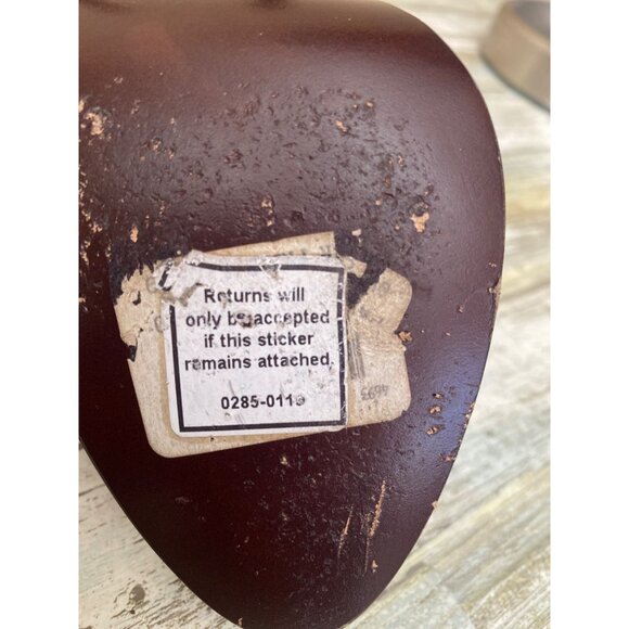 Ralph Lauren Collection Burgundy Leather Crisscross Strap Heels Sandals Sz 9 - Picture 10 of 14